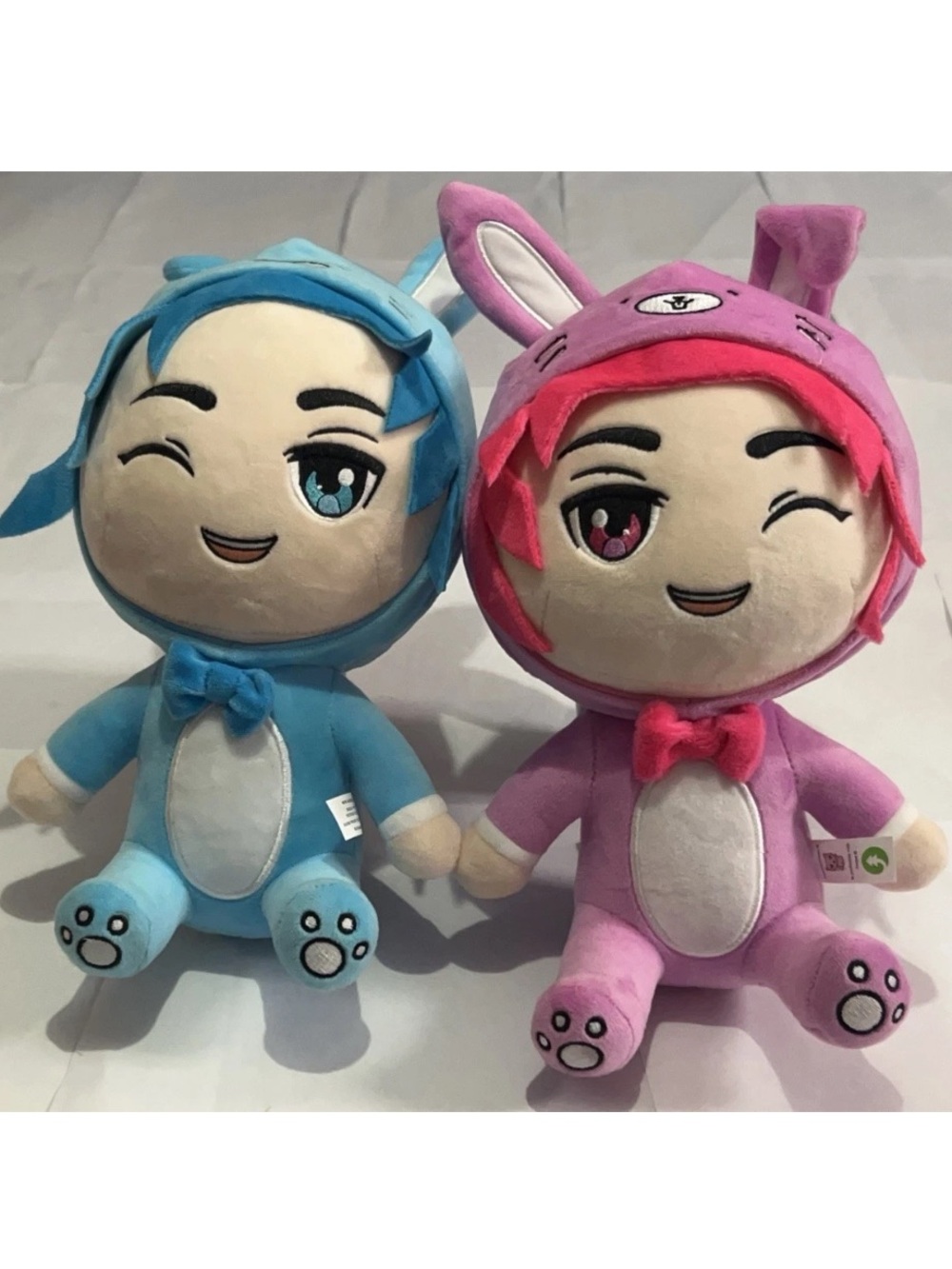 Inquisitor Master Zach and Drake 10” Anime Sleepover Bunny Plush RARE Read Desc
